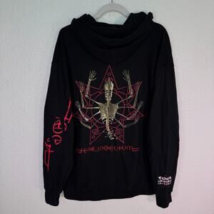 Tool Fear Inoculum Tour Hoodie Mens XL Zip Up Jacket Concert Merch Band Black